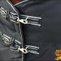 70" HILASON 1200D WINTER WATERPROOF 400GSM POLY TURNOUT HORSE BLANKET BLACK