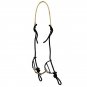 METALAB BLACK SATIN SQUARE TWISTED SLIDING GAG HORSE BIT BY PARTRADE