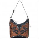 AW916 AMERICAN WEST ANTIQUE BROWN LEATHER LADIES SHOULDER HANDBAG PURSE