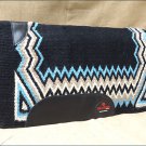 MADE IN USA FE274-F HILASON WESTERN FELT SADDLE BLANKET PAD BLACK TURQUOISE GREY