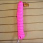 HOT PINK HILASON BRAIDED POLYPROPYLENE HORSE TRAINING LEAD ROPE W/ LEATHER LASH