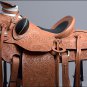 W92-F HILASON BIG KING SERIES WESTERN LEATHER WADE RANCH ROPING TRAIL SADDLE 16"