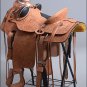 W92-F HILASON BIG KING SERIES WESTERN LEATHER WADE RANCH ROPING TRAIL SADDLE 16"