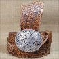 30 inch JUSTIN WESTERN TAN LEATHER BOTANICAL WEST BELT