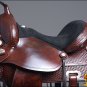 TO106AM HILASON TREELESS WESTERN LEATHER TRAIL BARREL RACING SADDLE 16" 17"
