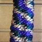 GREEN TAN & PURPLE HILASON BRAIDED POLYPROPYLENE WESTERN HORSE SHOW LEAD ROPE