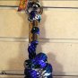 GREEN TAN & PURPLE HILASON BRAIDED POLYPROPYLENE WESTERN HORSE SHOW LEAD ROPE