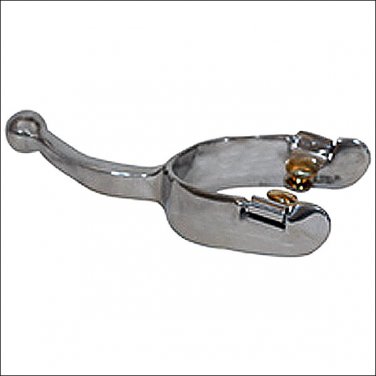 PARTRADE STAINLESS STEEL LONG SHANK HUMANE LADIES SPUR KNOB END