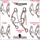 CLASSIC EQUINE BARREL HORSE GAG BIT DIAMOND LONG SHANK