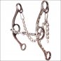 CLASSIC EQUINE BARREL HORSE GAG BIT DIAMOND LONG SHANK