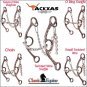CLASSIC EQUINE BARREL HORSE GAG BIT DIAMOND LONG SHANK
