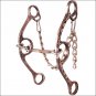 CLASSIC EQUINE BARREL HORSE GAG BIT DIAMOND LONG SHANK