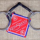 REINSMAN MEDIUM LOOSE RING 3/8 INCH SMOOTH SWEET IRON HORSE SNAFFLE BIT
