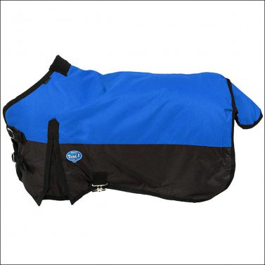 48 inch BLUE TOUGH-1 600D WATERPROOF POLY MINIATURE TURNOUT HORSE BLANKET