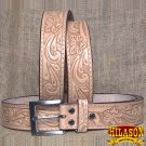 GM301-F HILASON HAND MADE HEAVY DUTY BUFFALO HIDE LEATHER STICHED BELT 56"