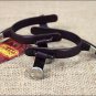 HILASON ANTIQUE BROWN YOUTH SPURS ENGRAVED GERMAN SILVER BARS
