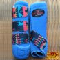 MEDIUM HILASON AZTEC BLUE HORSE REAR LEG PROTECTION ULTIMATE SPORTS BOOTS PAIR
