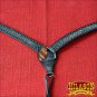 HILASON WESTERN LEATHER HORSE BREAST COLLAR ANTIQUE BLACK HAND FLORAL CARVED