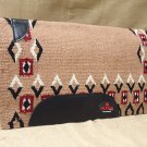 FEP282 MADE IN USA HILASON WESTERN WOOL GEL SADDLE BLANKET PAD BEIGE CRIMSON