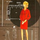 Lady in Red vintage dress and pattern collage print matted 8x10