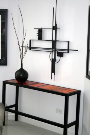 Handpainted console table