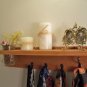 Primative Country Shelf 4 hook Cottage Decor Natural CEDAR Wood