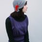 Felt cloche hat