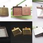 50Pcs Pendant Blank/ Pendant Settings /Approx 1mm Thick / 3 mm Deep/MIX COLOR/FREE