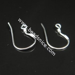925 Sterling silver earring finding, 9x17mm,ID3931