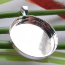 2000PCS /Pendant Blank/Pendant Settings/Diameter23mm/silver plated,nickel-free