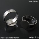 100pcs/pack  Brass rings findings,base diameter:13mm,inside diameter:18mm,ID3270