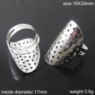 100pcs/pkg, Brass Adjustable Ring Base,inside diameter :17mm,base diameter:18X29mm,ID4807