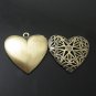 100pcs/pack Brass Locket Photo Pendant,26X26mm,hole:1.5mm,ID3281