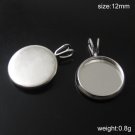 200pcs/pack Brass Pendant Setting ,Base Diameter:12mm,hole:about 4x2mm,ID10944