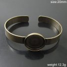 30pcs/pack Jewelry Brass Bracelet,Base Diameter:20x20mm,Lead Safe,Nickel Free,ID19380