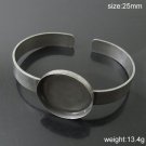 30pcs/pack Jewelry Brass Bracelet,Base Diameter:25mm,Lead Safe,Nickel Free,ID19382