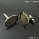 100pcs/pack Brass Buckel,Base Diameter:18x25mm,Lead-Safe,Nickel-Free,ID8941
