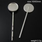 100pcs/pack Hairpin Clips,Brass, base inside diameter: 16mm,length:63mm,ID10799