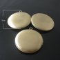 100pcs/pack Brass Locket Photo Pendant,32.5X36mm,hole:1.5mm,ID18865