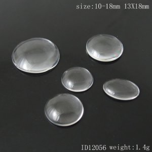 1000pcs/pack Domed Clear Glass Rounds Cabochons,Mix size,10mm-18mm,13X18mm,ID12056