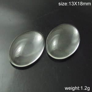 1000pcs/pack Glass Cabochons,Oval,13X18mm,ID10416