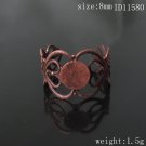100pcs/pack,Brass  Finger Ring Finding ,8mm,inside diameter:18mm,ID11580