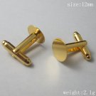 100pcs/pack Jewelry brass buckle,gold plated,base diameter:12mm,ID4751