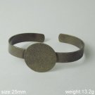 50pcs/pack Jewelry brass bracelet,base diameter 25mm,ID4737