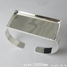 50pcs/pack Jewelry Brass Bracelet,Base Diameter:25x50mm,ID19375