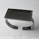 50pcs/pack Jewelry Brass Bracelet,Base Diameter:25x50mm,ID19375