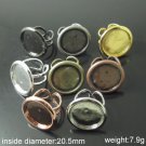 100pcs/pack,Jewelry Ring base ,brass,base diameter:20.5mm,ID920