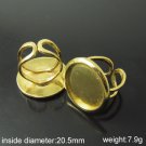 100pcs/pack,Jewelry Ring base ,brass,base diameter:20.5mm,ID920