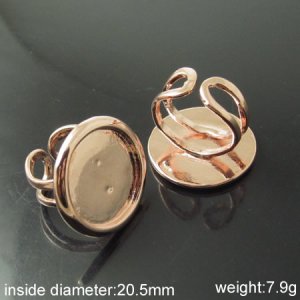 100pcs/pack,Jewelry Ring base ,brass,base diameter:20.5mm,ID920