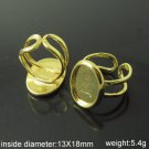 100pcs/pack,Ring Bases,base inside diameter 13x18mm,ID7351